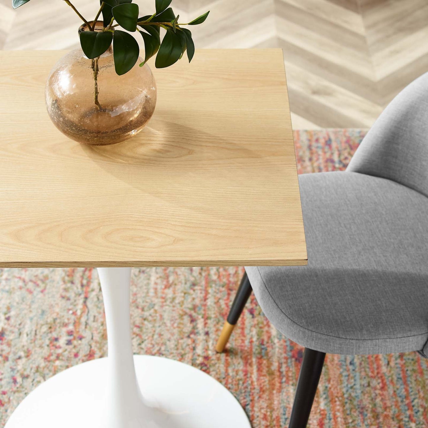 Lippa 24" Square Wood Dining Table - Various Finishes and Styles