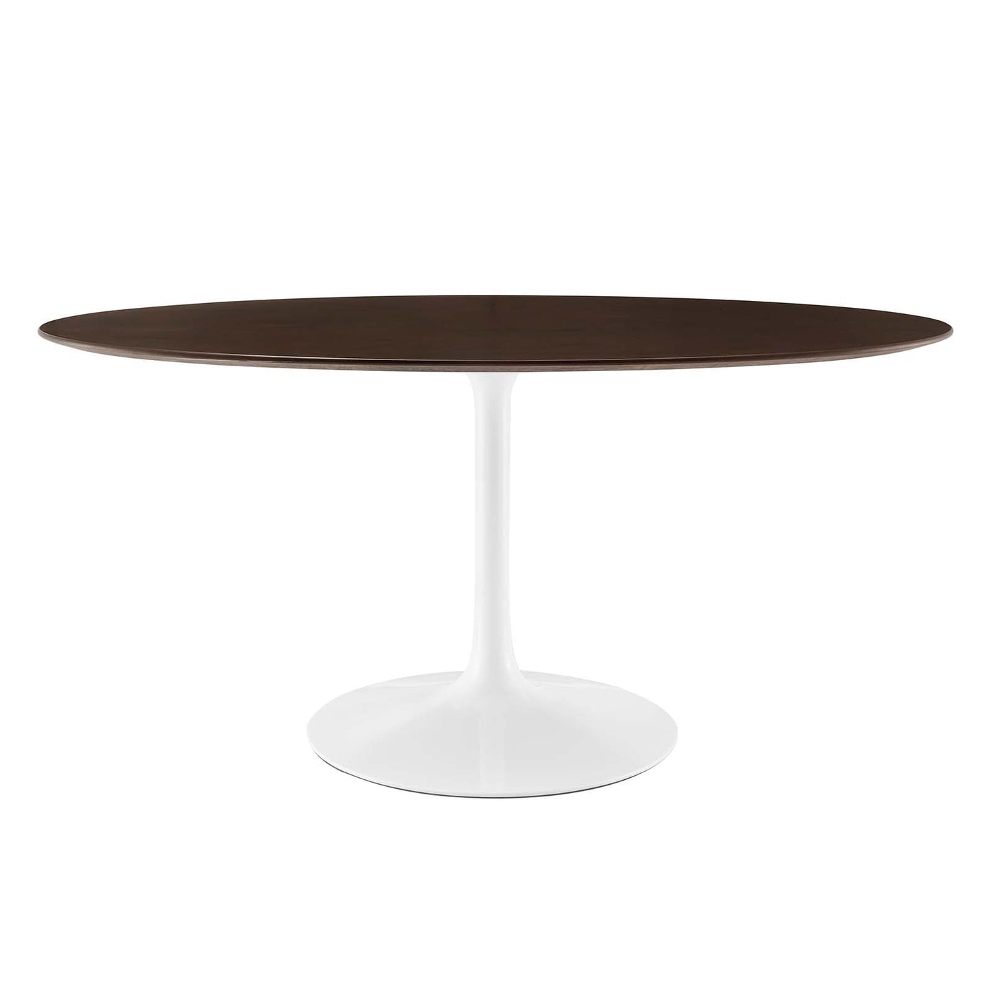 Lippa 60" Oval Dining Table with Artificial Marble and Wood Top