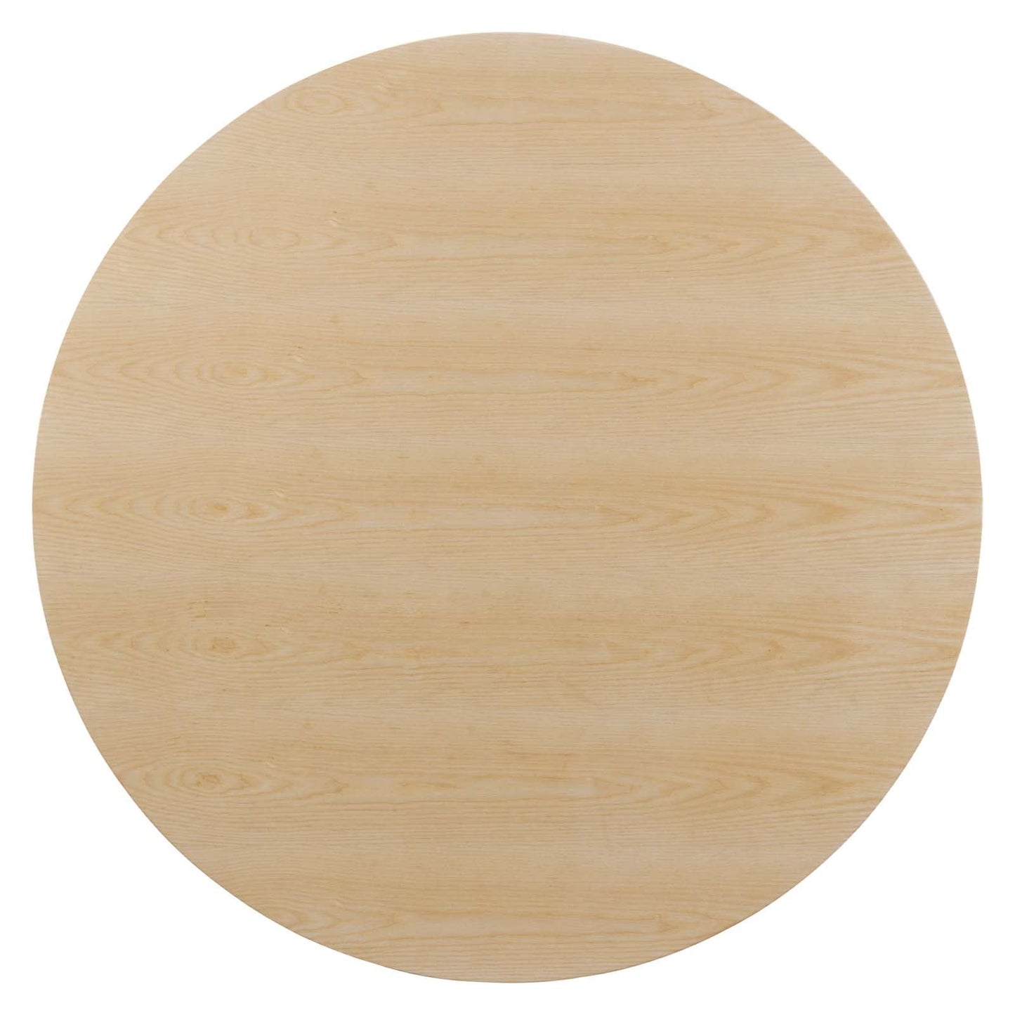 Lippa 60" Round Wood Dining Table - Gold and White, Natural Finishes