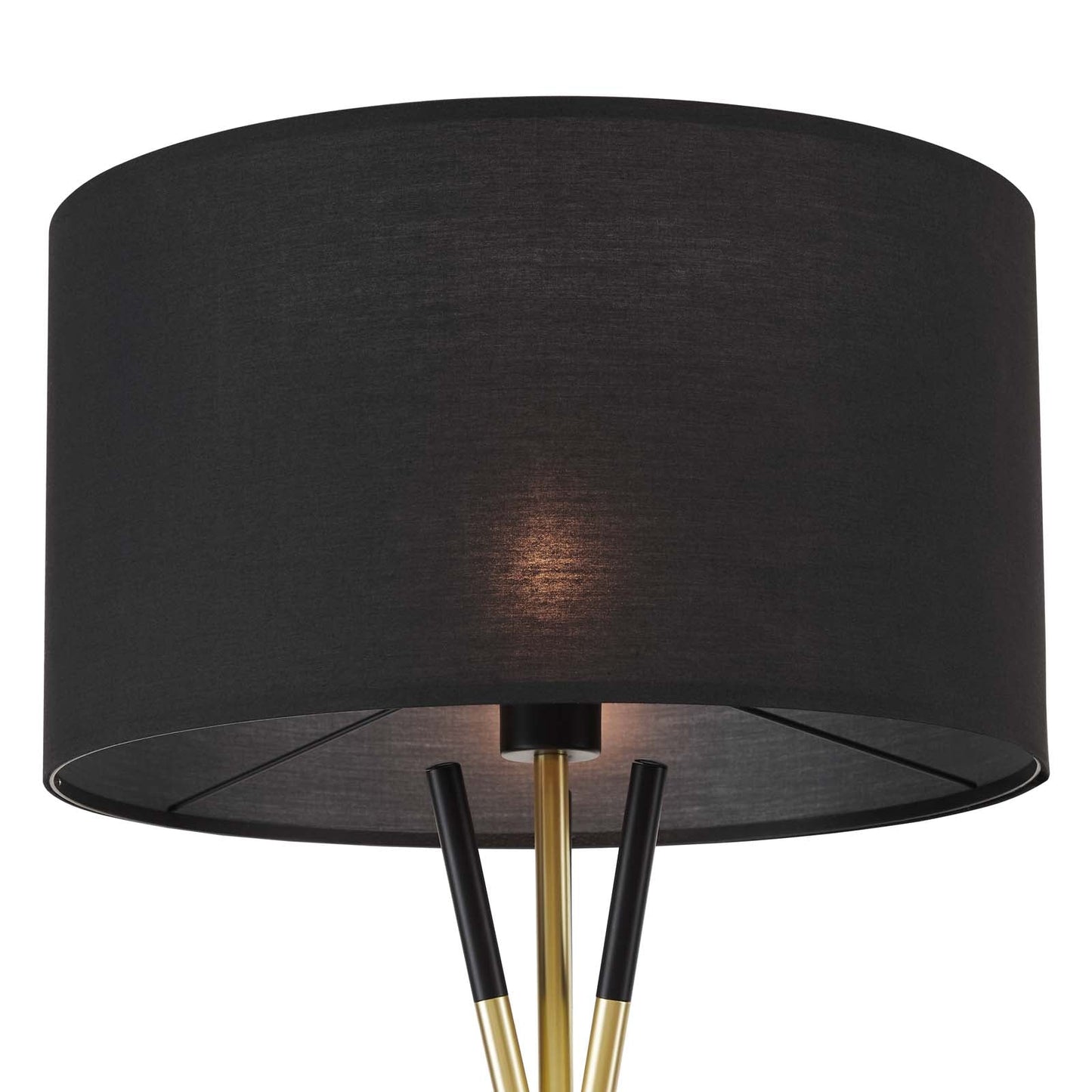Audrey Standing Floor Lamp Black Black EEI-5304-BLK-BLK
