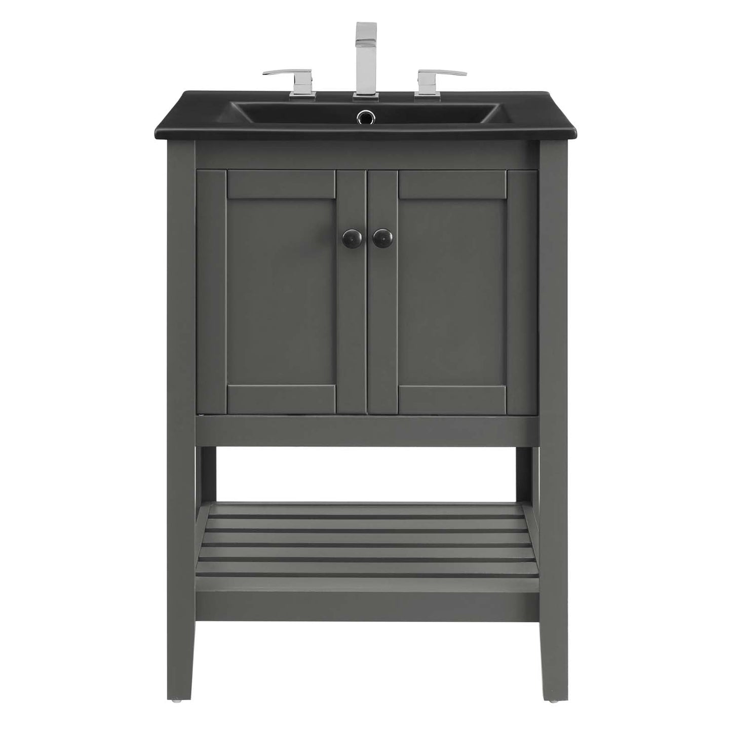 Prestige 24" Bathroom Vanity Gray Black EEI-5358-GRY-BLK