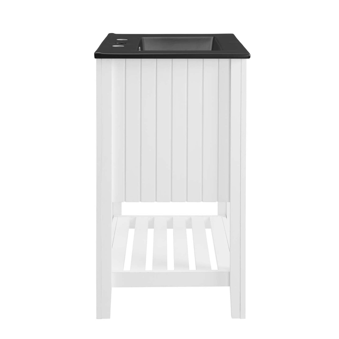 Prestige 24" Bathroom Vanity White Black EEI-5358-WHI-BLK