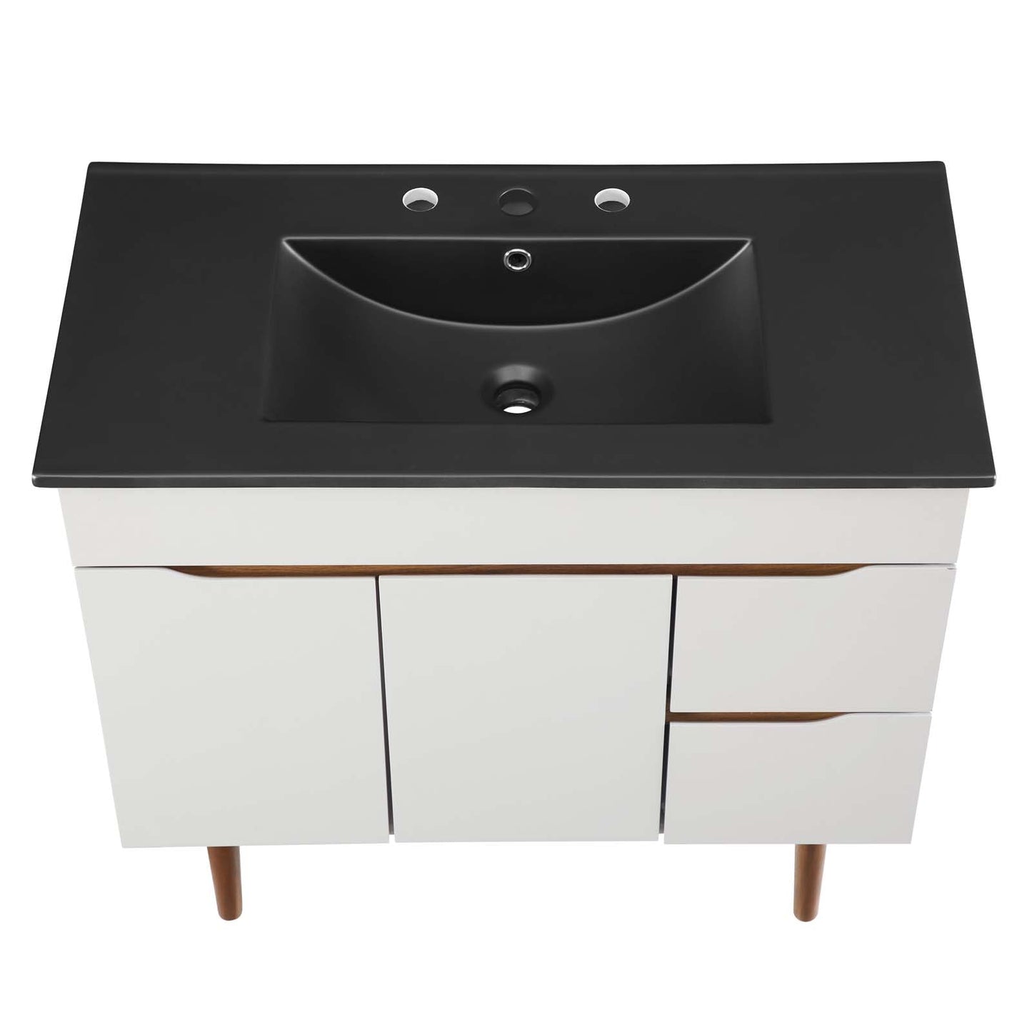 Harvest 36" Bathroom Vanity Gray Black EEI-5392-GRY-BLK