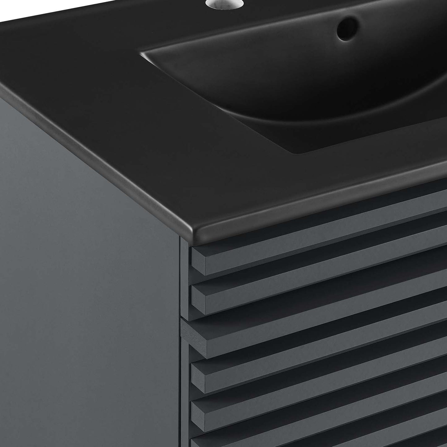 Render 30" Wall-Mount Bathroom Vanity Gray Black EEI-5417-GRY-BLK