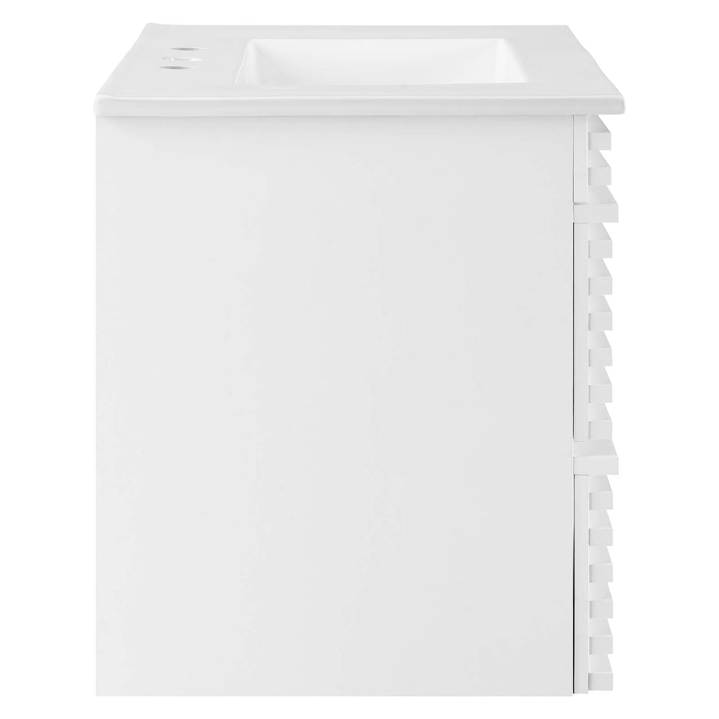 Render 30" Wall-Mount Bathroom Vanity White White EEI-5421-WHI-WHI