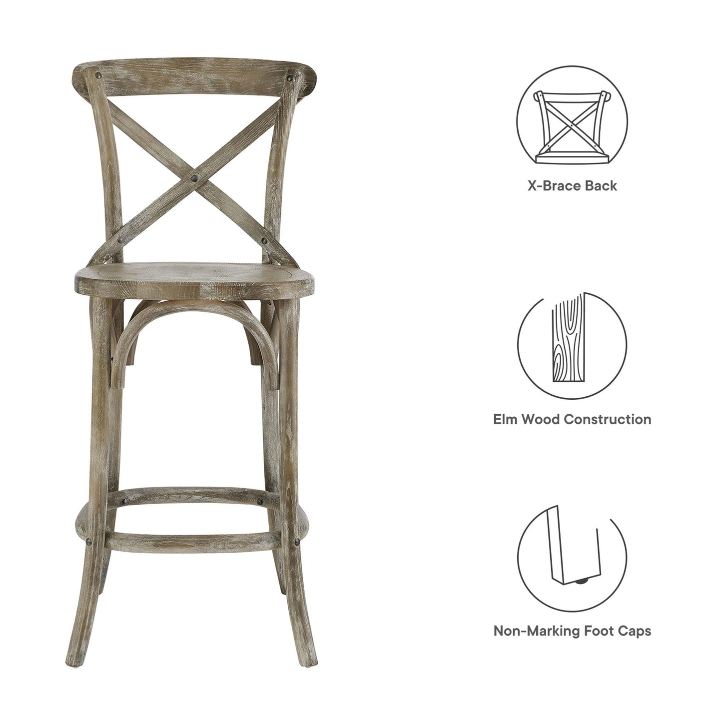 Gear Counter Stool by Modway EEI-5562 - Stylish Seating for Any Space