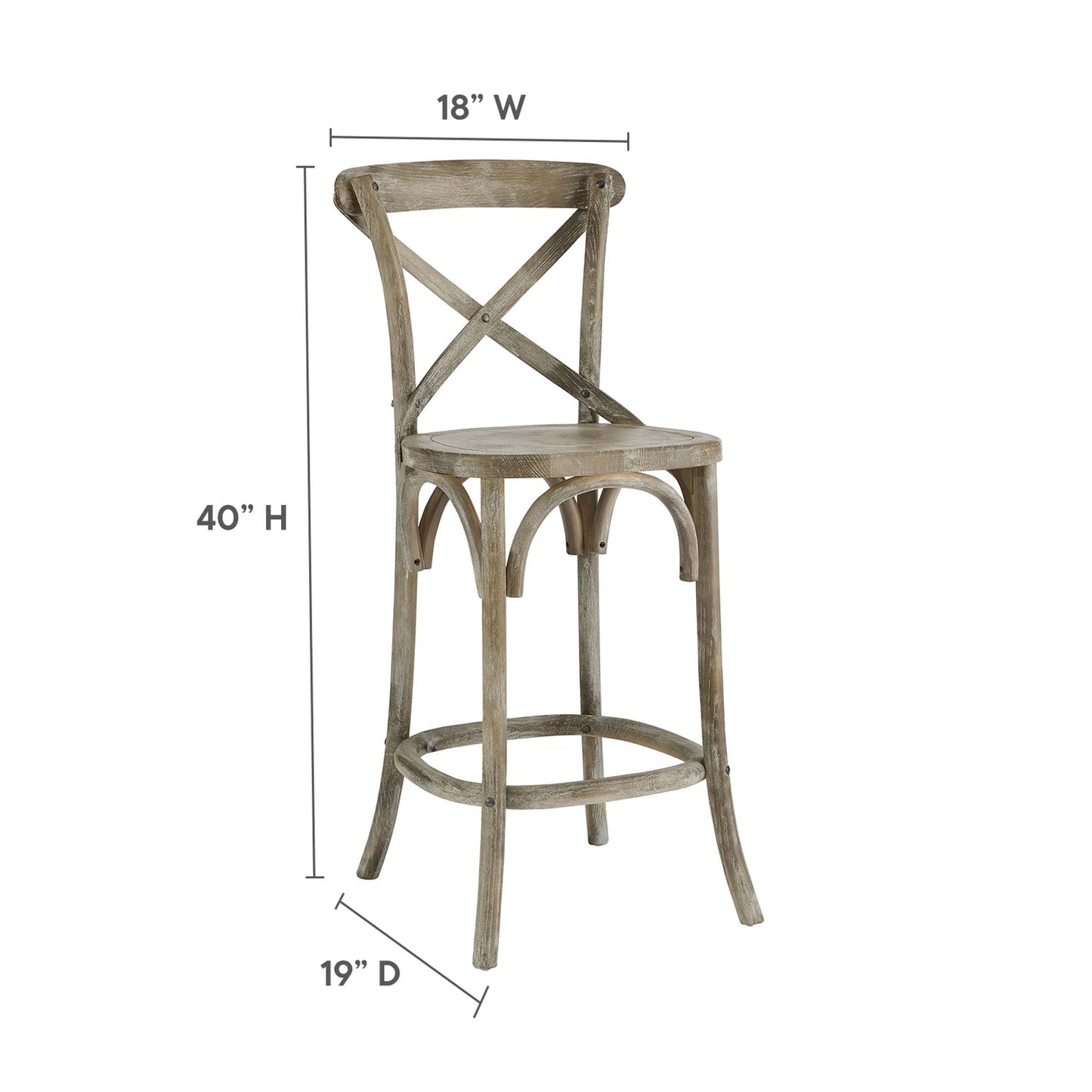 Gear Counter Stool by Modway EEI-5562 - Stylish Seating for Any Space