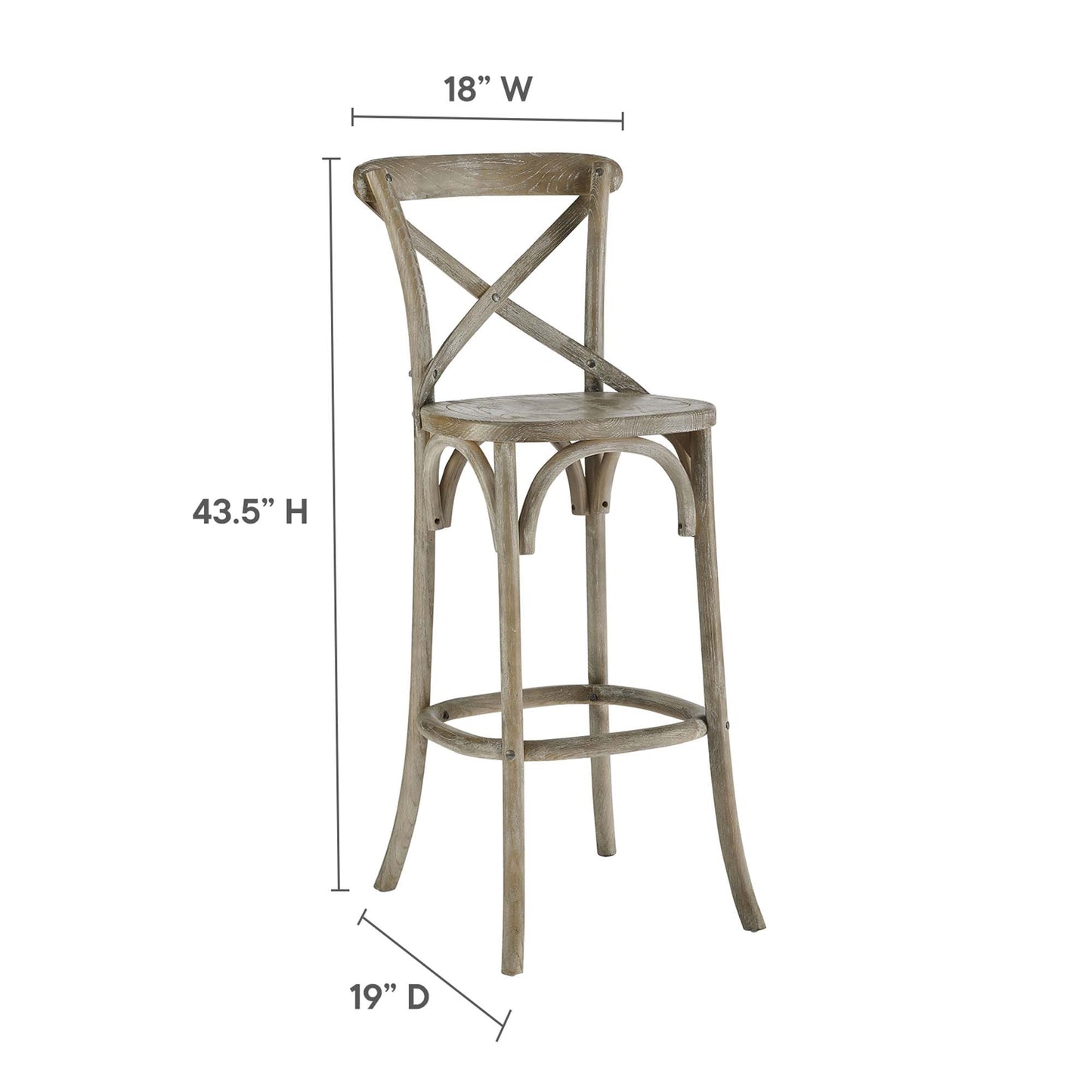 Gear Bar Stool by Modway - Various Colors Available