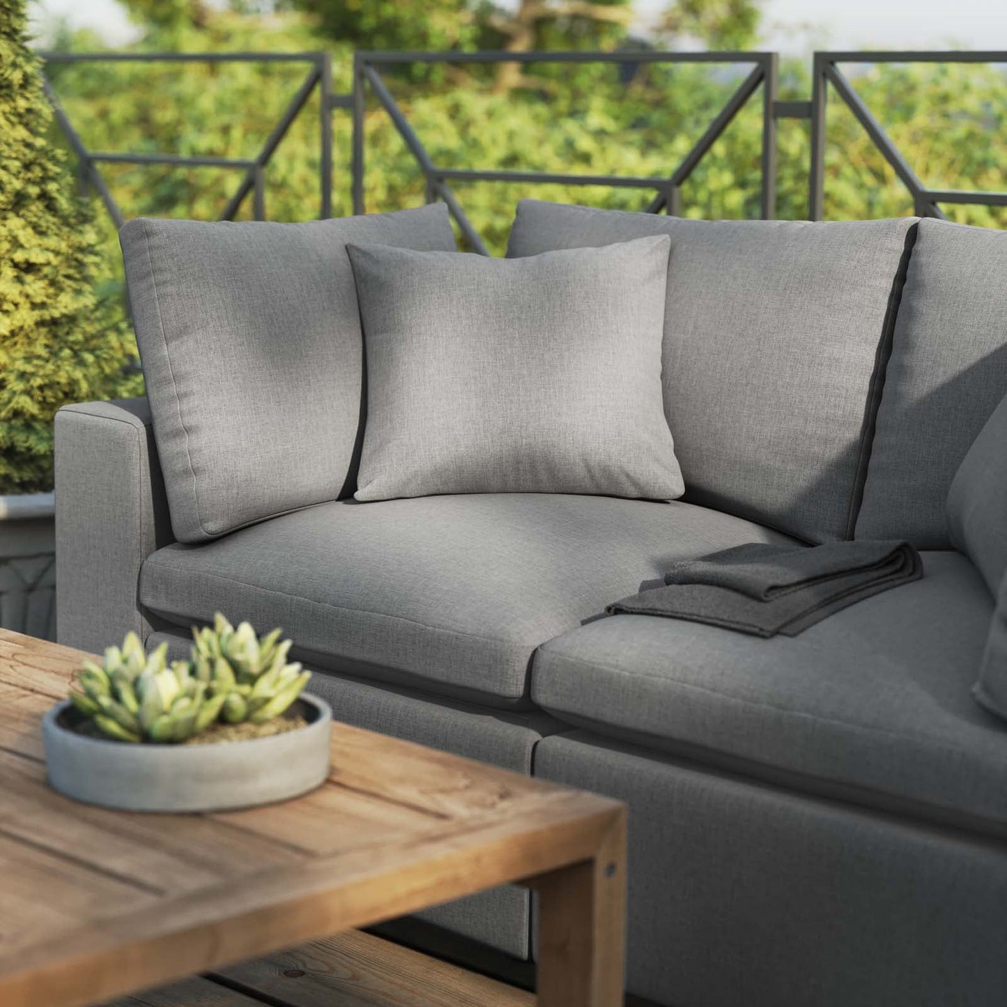 Commix Overstuffed Sunbrella® Outdoor Patio Loveseat