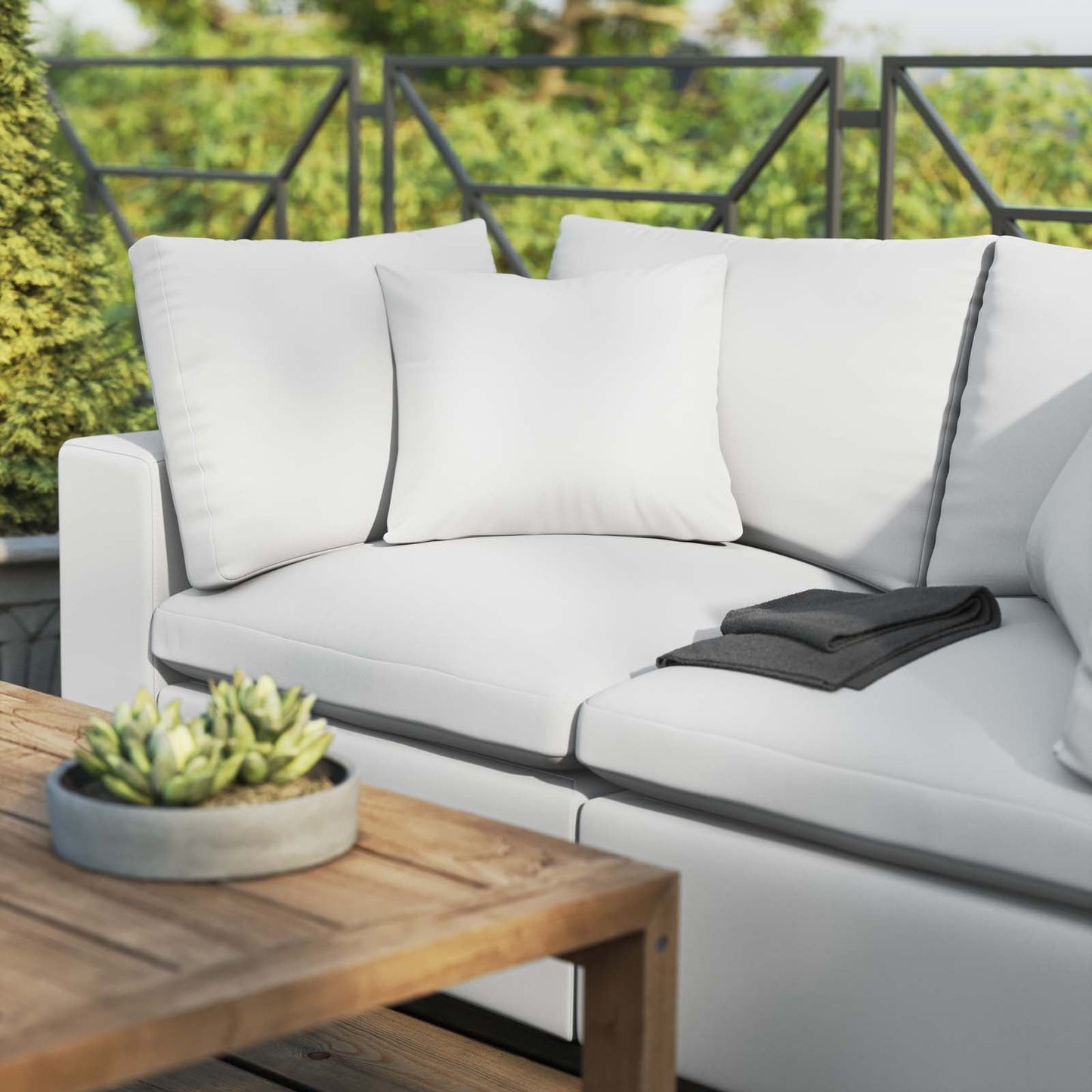 Commix Overstuffed Sunbrella® Outdoor Patio Loveseat