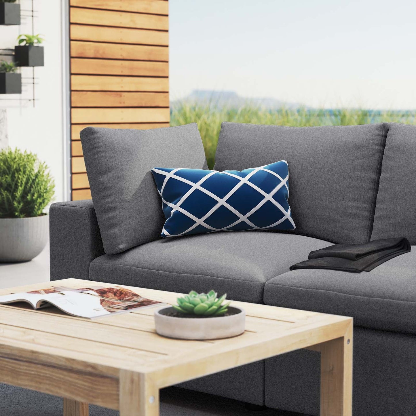 Commix Overstuffed Sunbrella® Outdoor Patio Loveseat