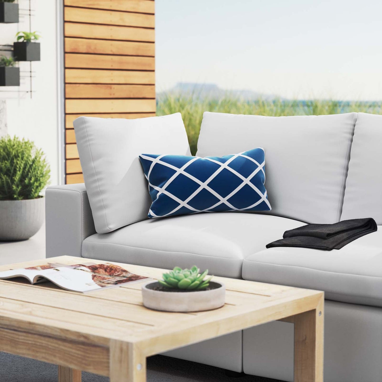 Commix Overstuffed Sunbrella® Outdoor Patio Loveseat