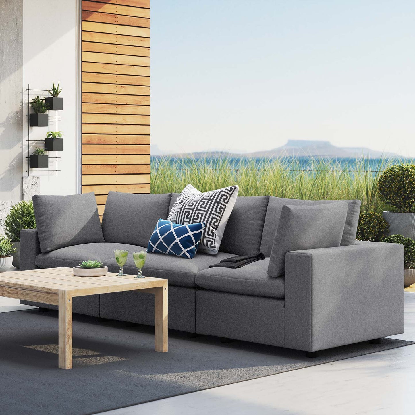 Commix Sunbrella® Outdoor Patio Sofa EEI-5579