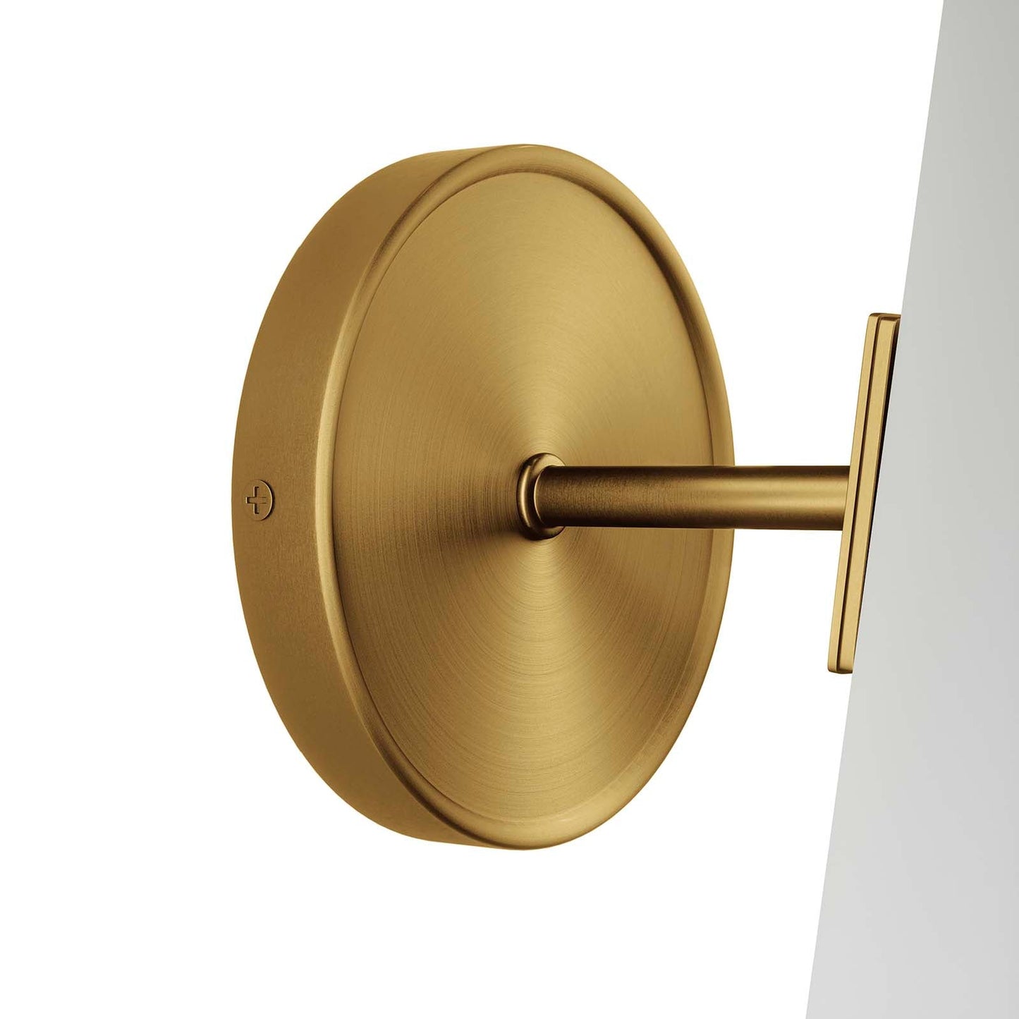 Beacon 1-Light Wall Sconce Opal Satin Brass EEI-5645-OPA-SBR