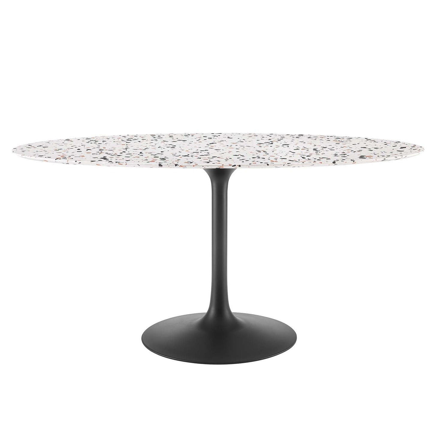 Lippa 60" Oval Dining Table - Terrazzo, Walnut Wood Grain, and Wood Grain Options