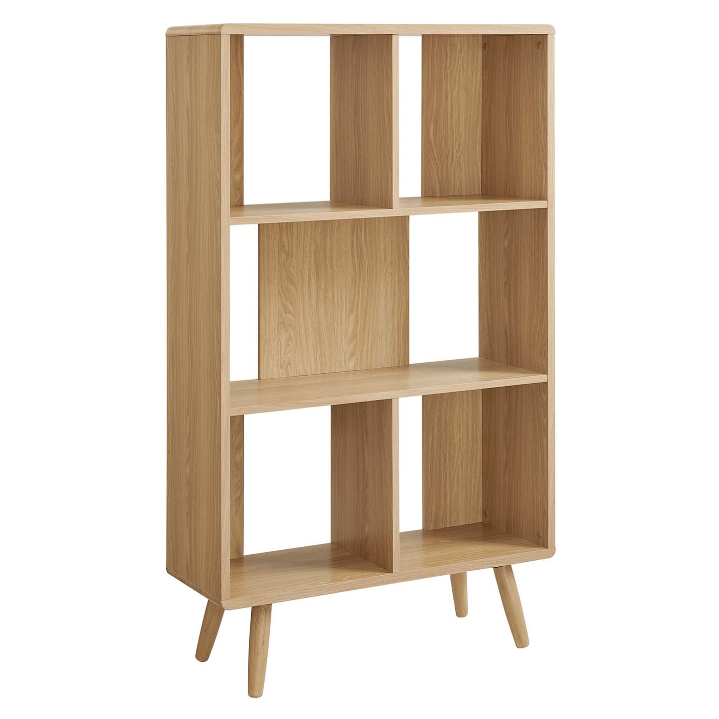 Transmit 5 Shelf Wood Grain Bookcase by Modway EEI-5743-OAK