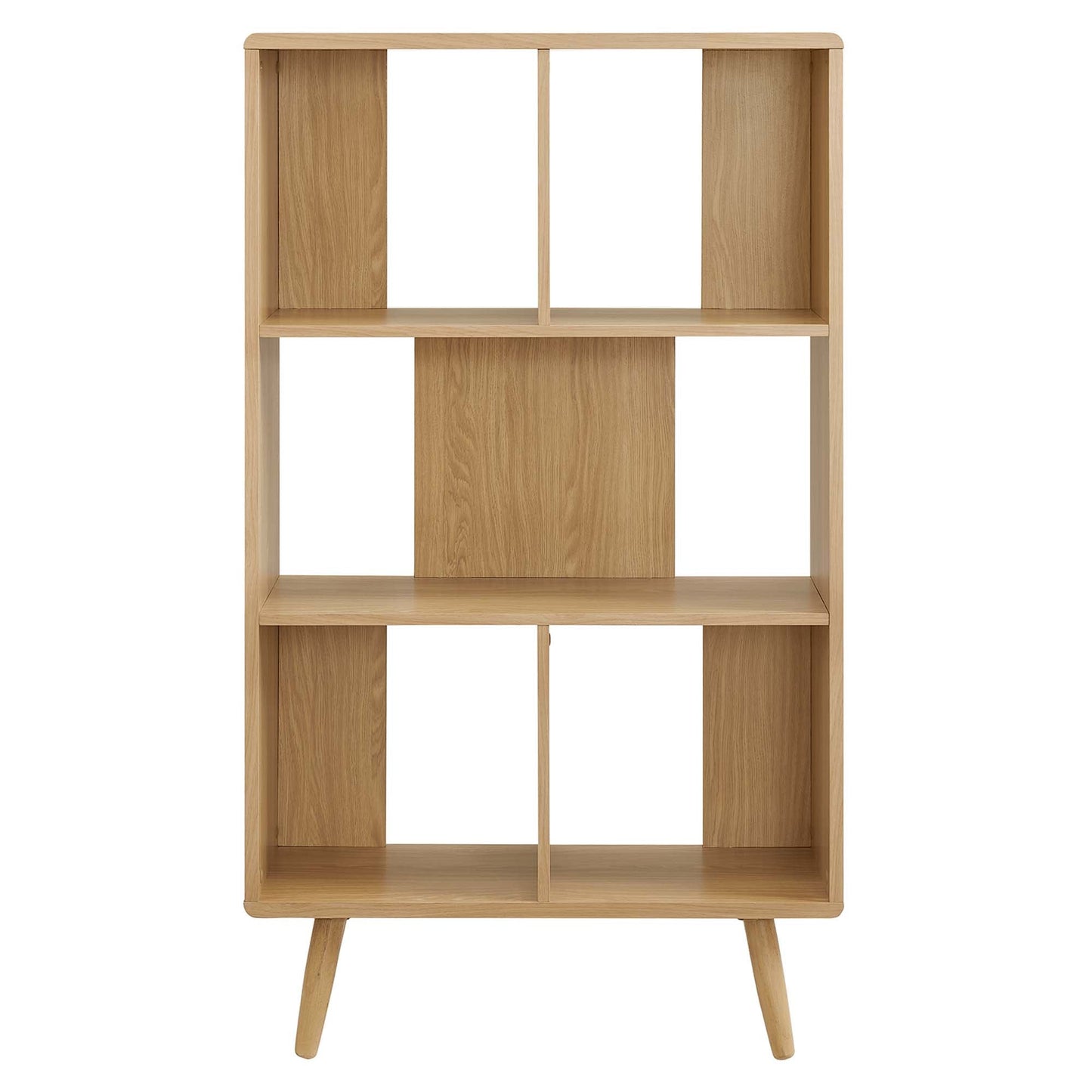 Transmit 5 Shelf Wood Grain Bookcase by Modway EEI-5743-OAK