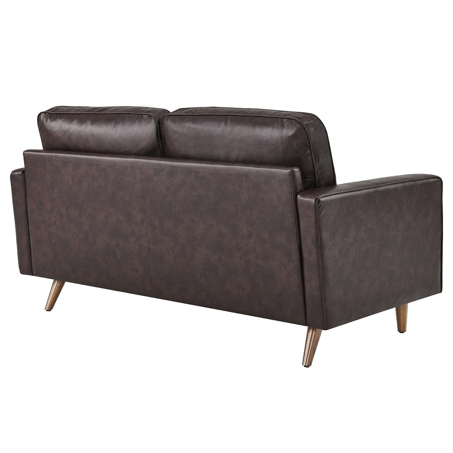 Valour Leather Loveseat Brown EEI-5870-BRN
