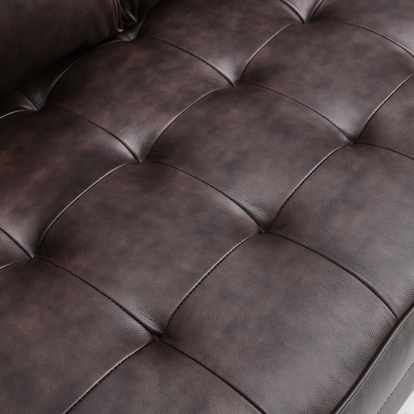 Valour Leather Loveseat Brown EEI-5870-BRN