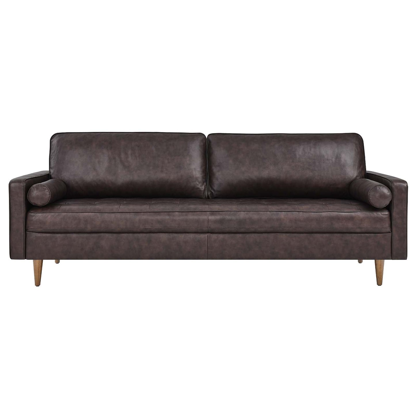 Valour 88" Leather Sofa Brown EEI-5871-BRN