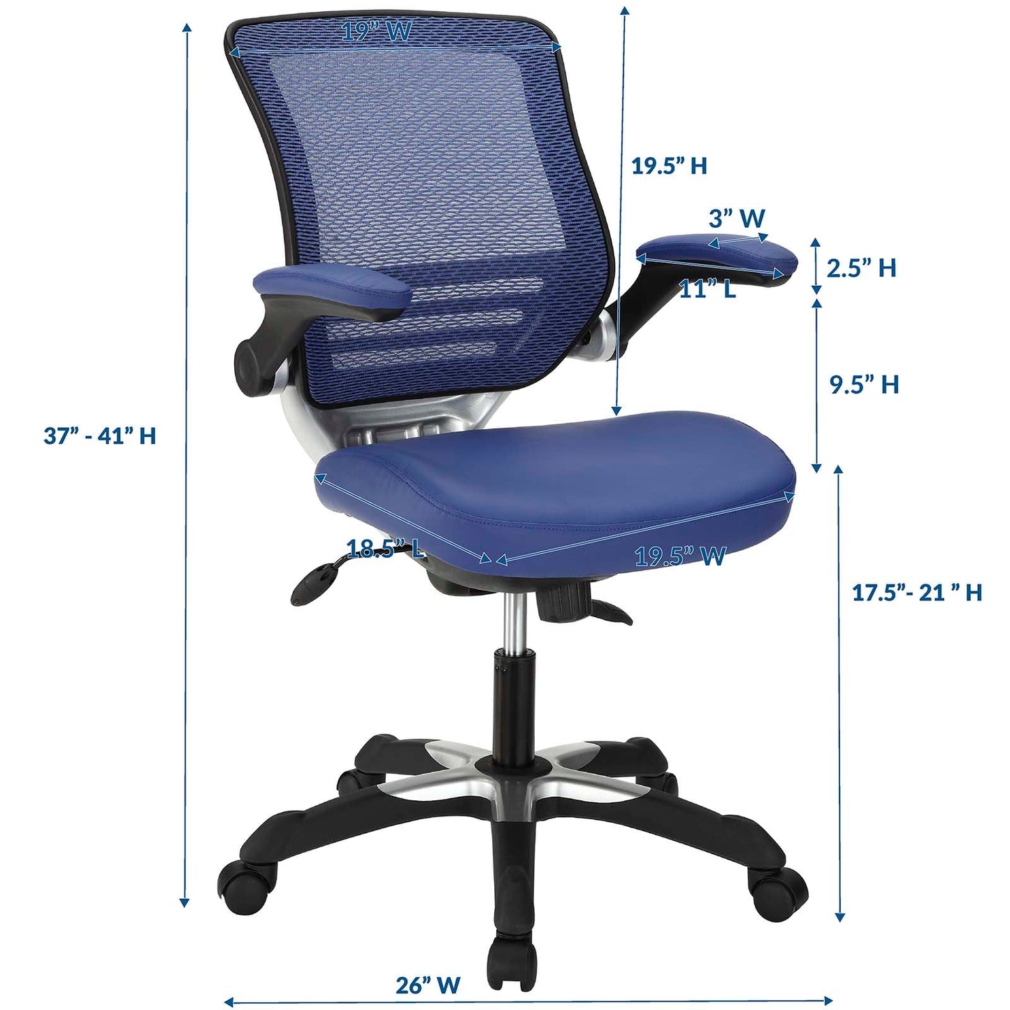 Edge Office Chair - All Mesh and Vinyl Options