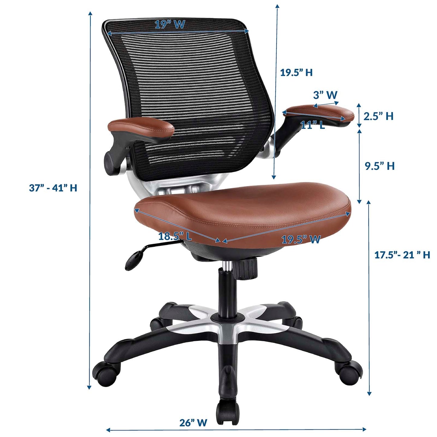 Edge Office Chair - All Mesh and Vinyl Options