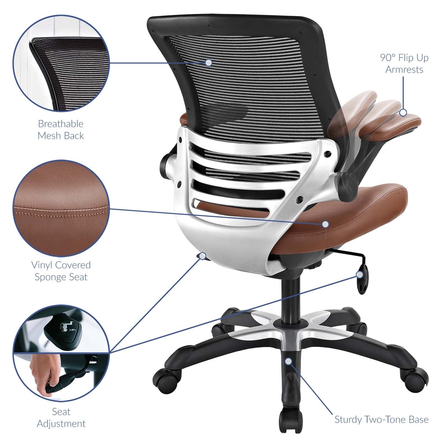 Edge Office Chair - All Mesh and Vinyl Options