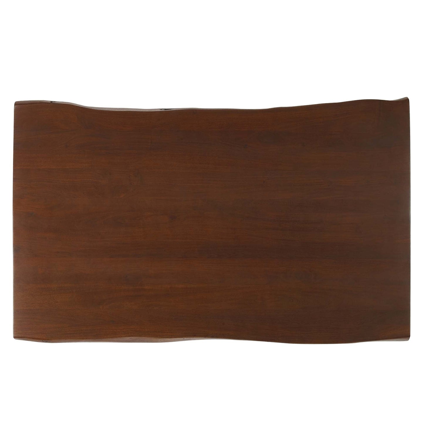 Viggo 60" Live Edge Acacia Wood Acacia Wood Dining Table by Modway EEI-6067-BLK-WAL