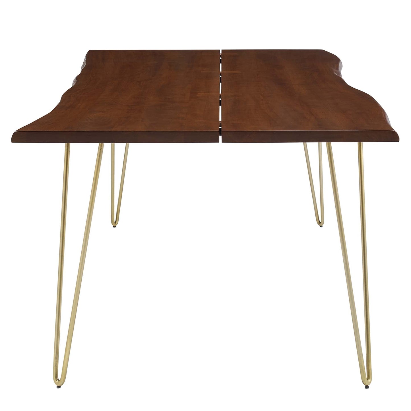 Ardor 96" Live Edge Acacia Wood Acacia Wood Dining Table by Modway EEI-6072-GLD-WAL