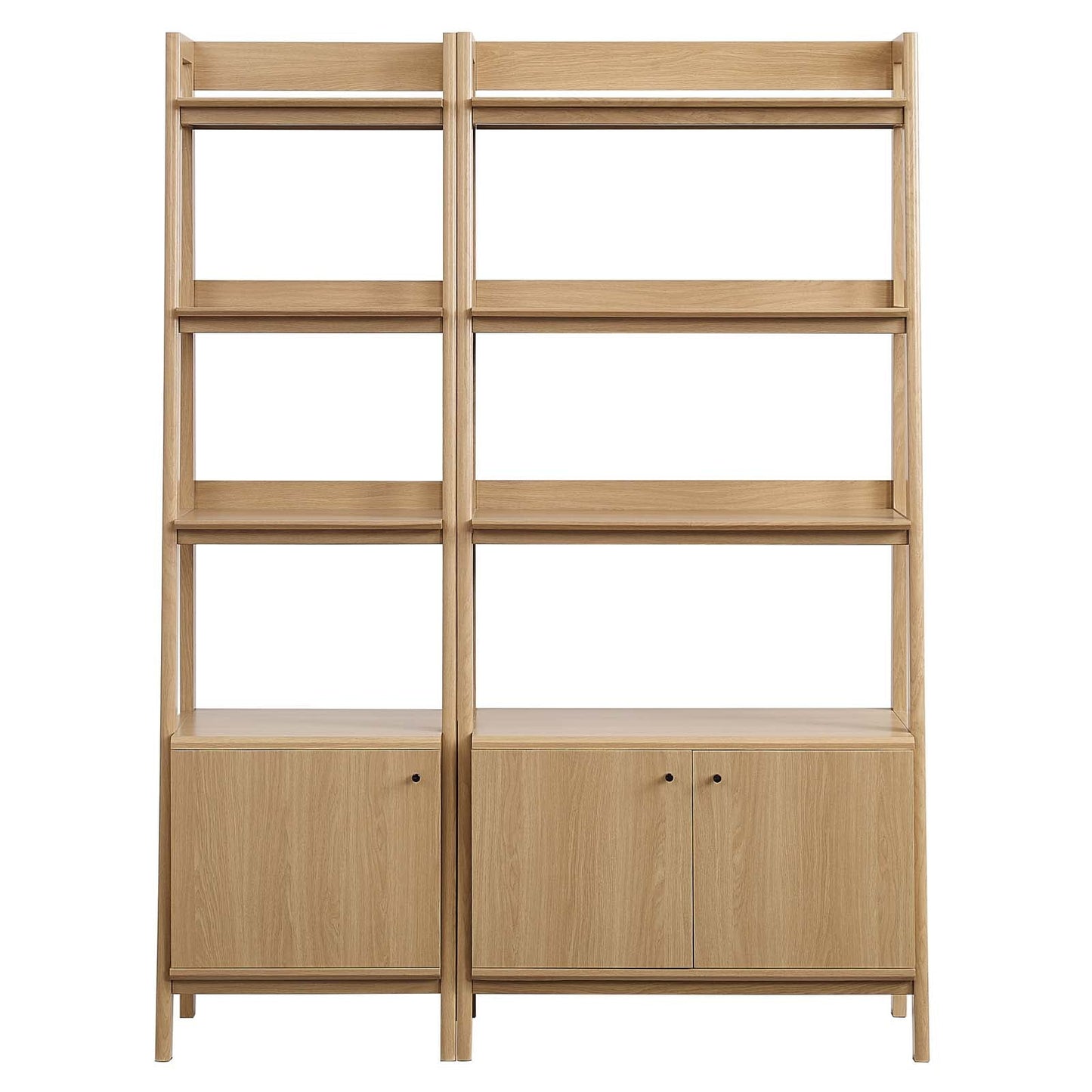 Bixby Wood Bookshelves - Set of 2 Oak EEI-6113-OAK