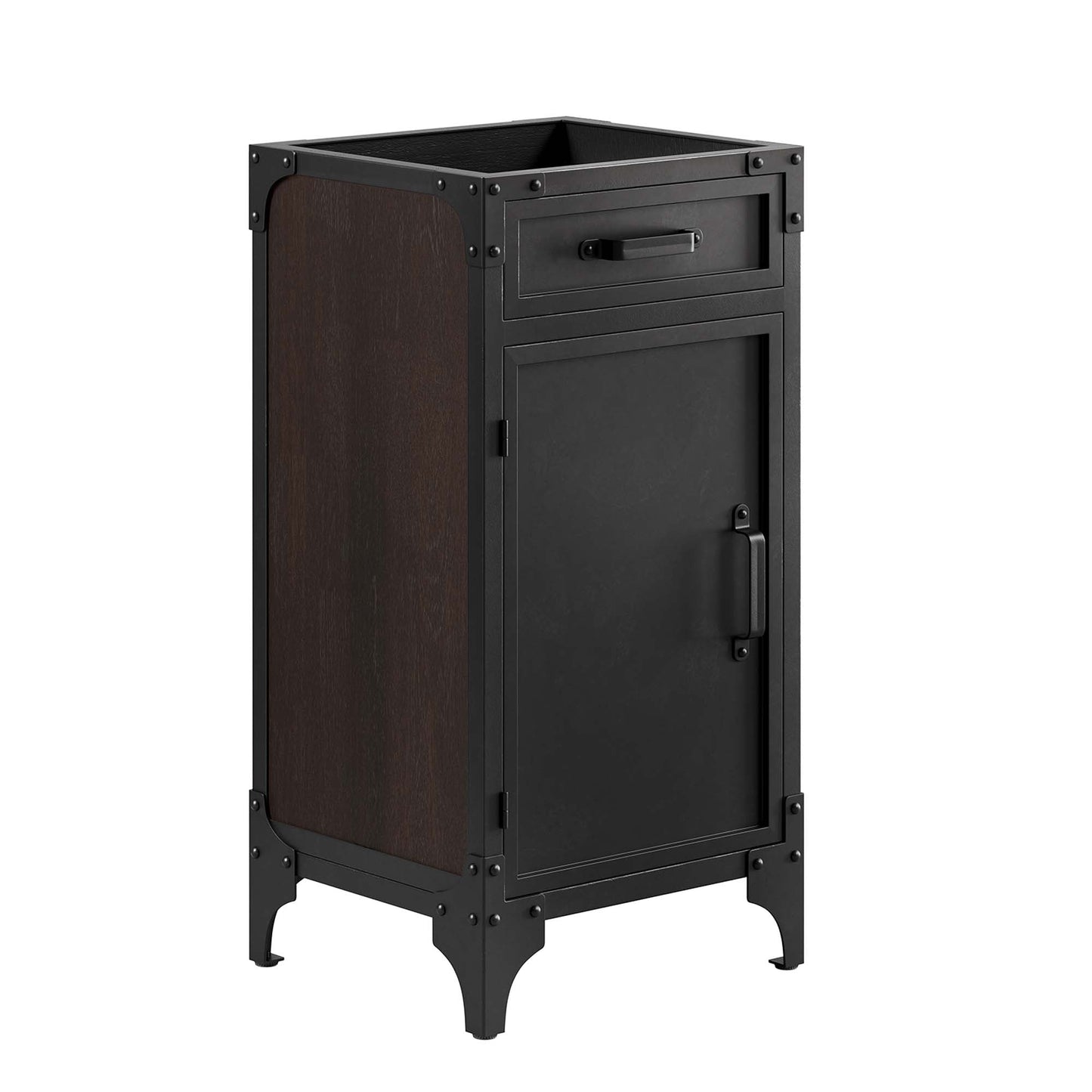 Steamforge 18" Bathroom Vanity by Modway EEI-6412-BLK-BLK