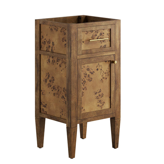 Elysian 18" Wood Bathroom Vanity Cabinet (Sink Basin Not Included) by Modway EEI-6136-BRN