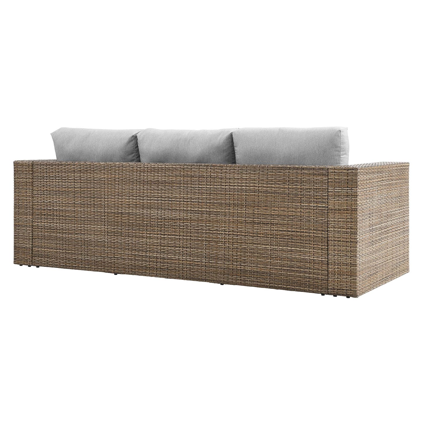 Convene Outdoor Patio Sofa by Modway EEI-6245-CAP-GRY