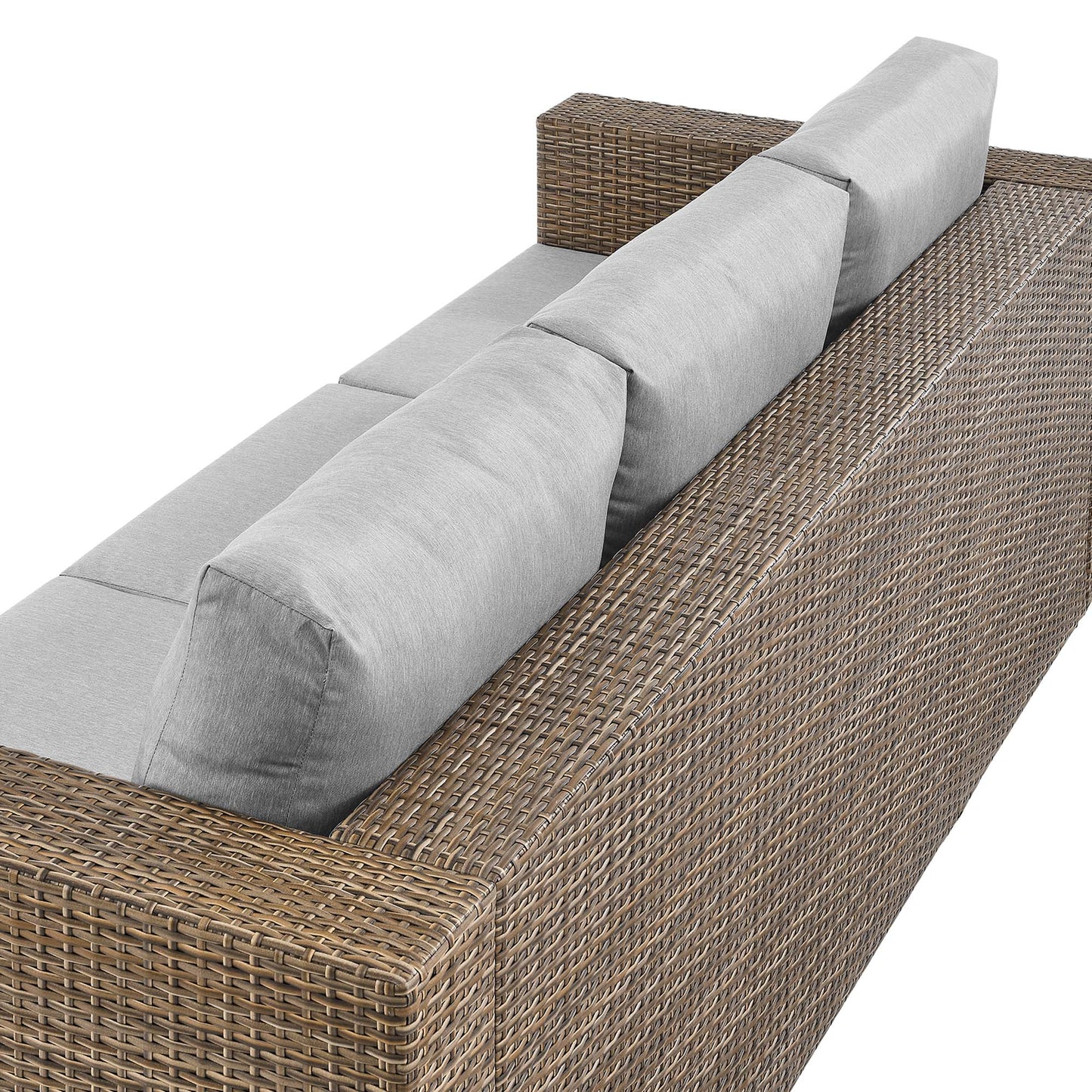 Convene Outdoor Patio Sofa by Modway EEI-6245-CAP-GRY