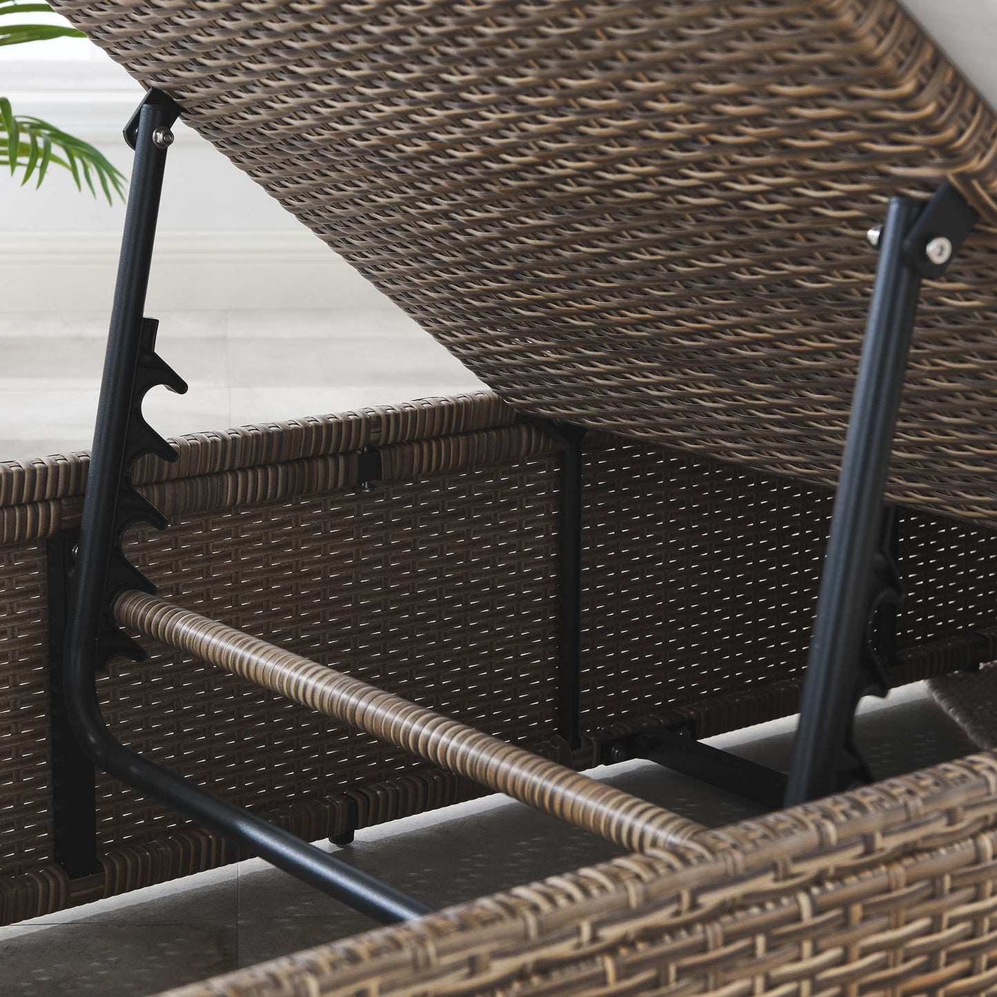 Convene Outdoor Patio Chaise Lounge Chair by Modway EEI-6247-CAP-WHI