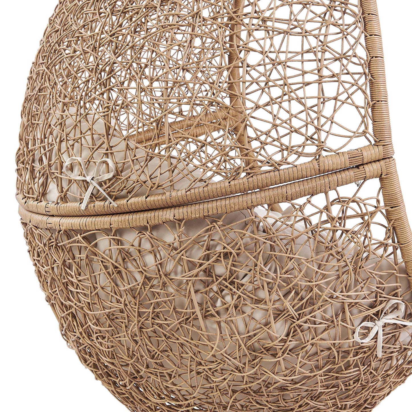 Encase Outdoor Patio Rattan Swing Chair by Modway EEI-6262-CAP-BEI