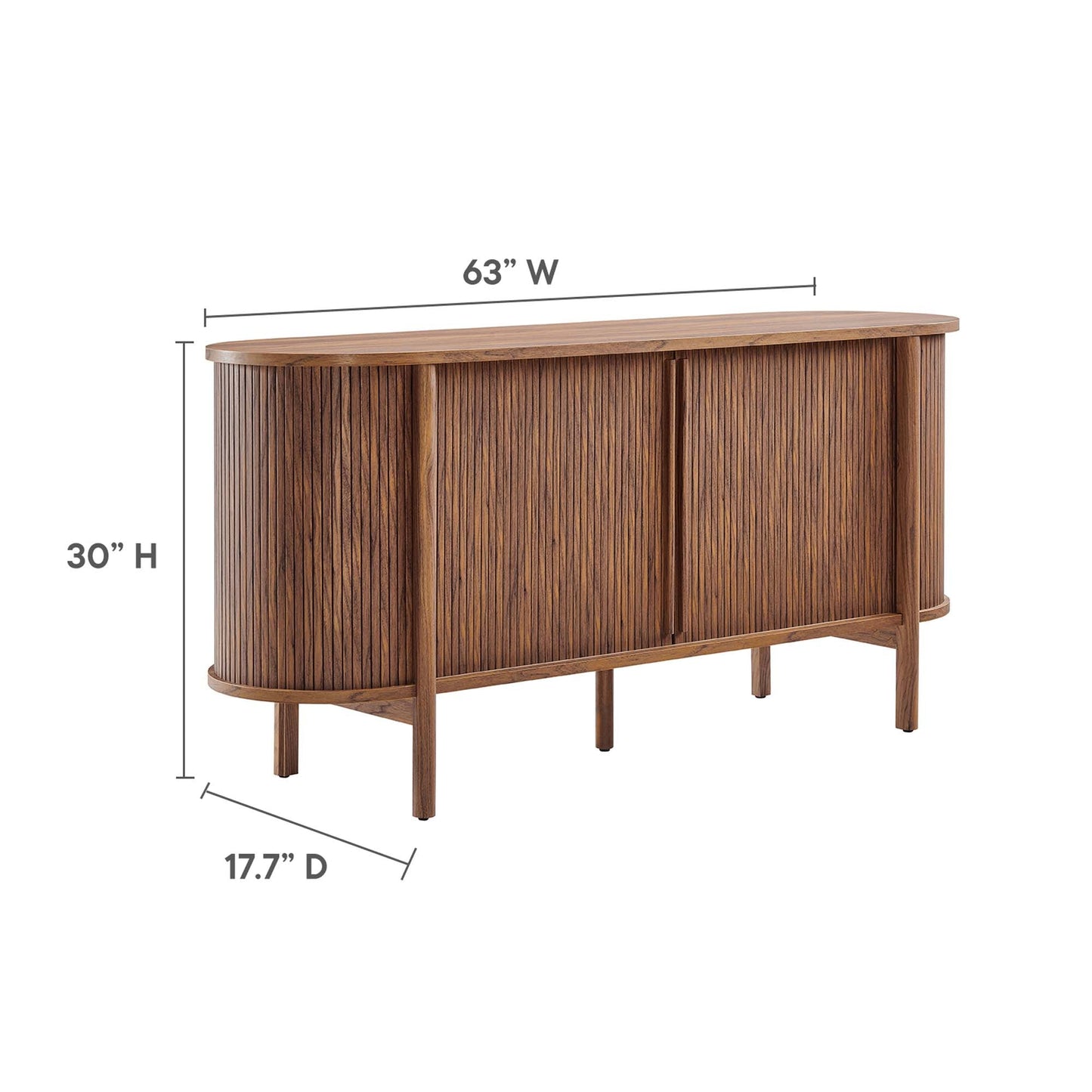 Cadence 63" Curved Sideboard by Modway EEI-6309-WAL