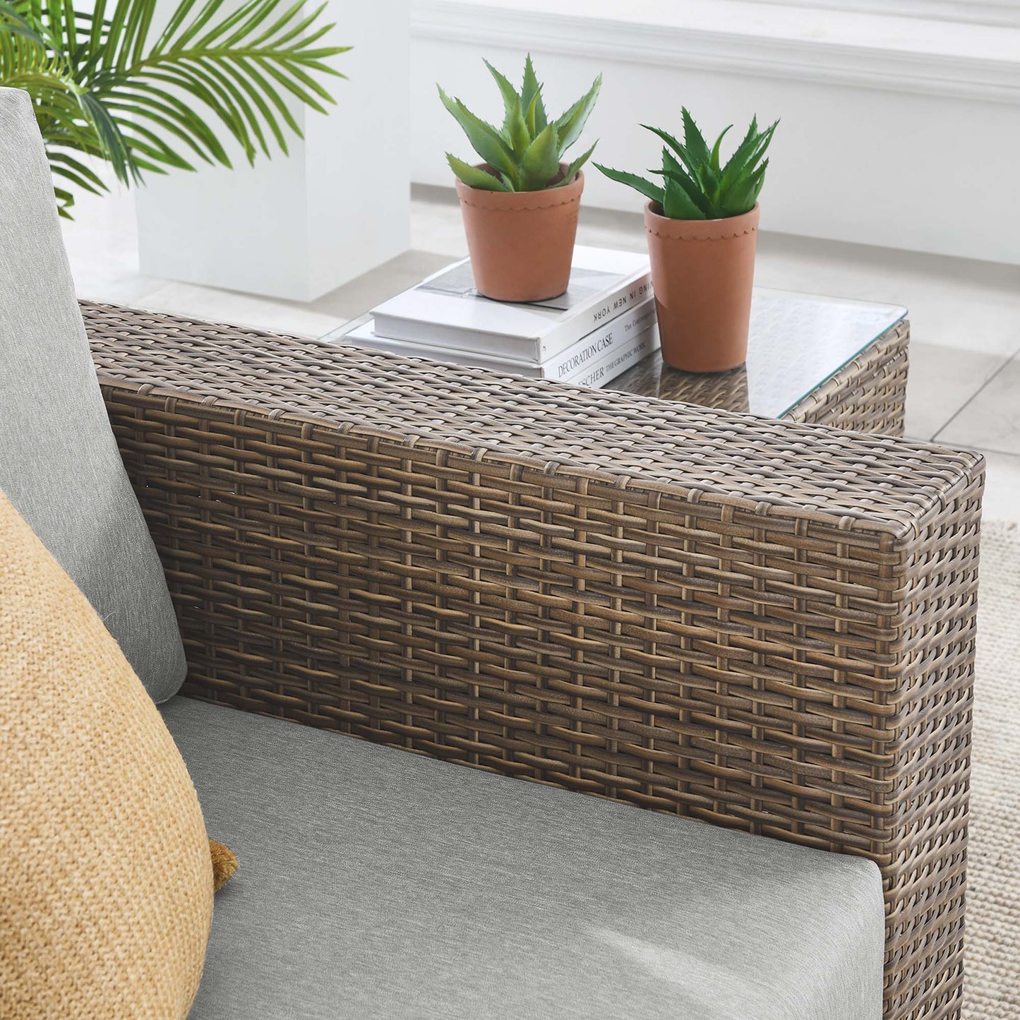 Convene Outdoor Patio Armchair by Modway EEI-6326-CAP-GRY