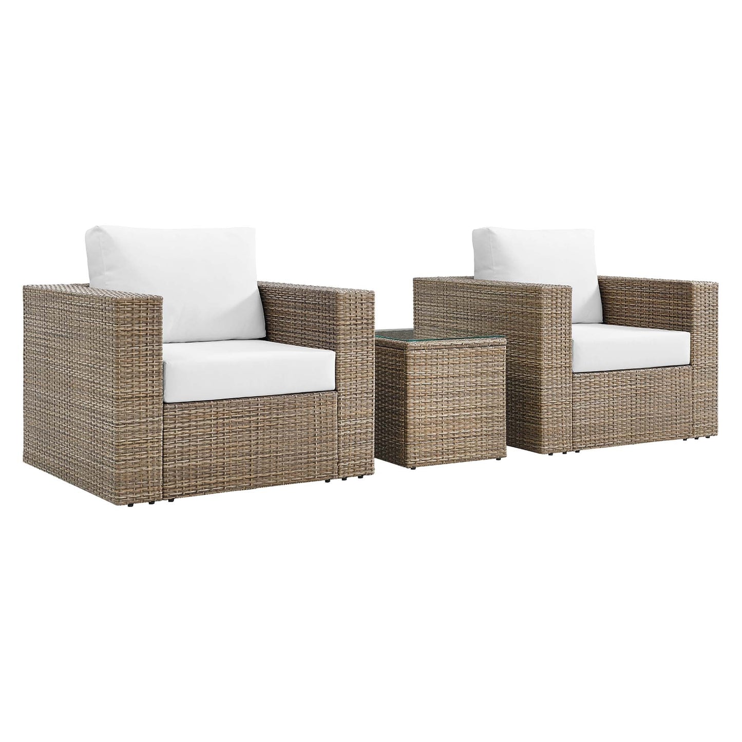 Convene 3-Piece Outdoor Patio Furniture Set by Modway EEI-6327-CAP-WHI