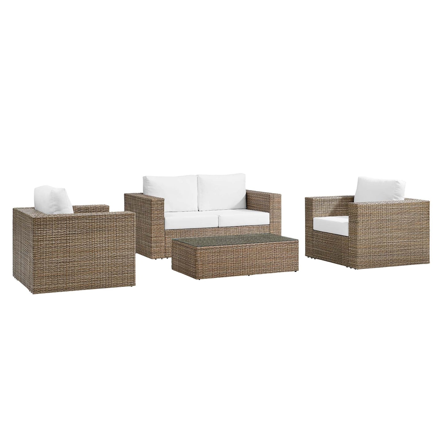 Convene 4-Piece Outdoor Patio Furniture Set by Modway EEI-6328-CAP-WHI