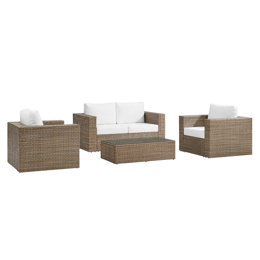 Convene 4-Piece Outdoor Patio Furniture Set by Modway EEI-6328-CAP-WHI