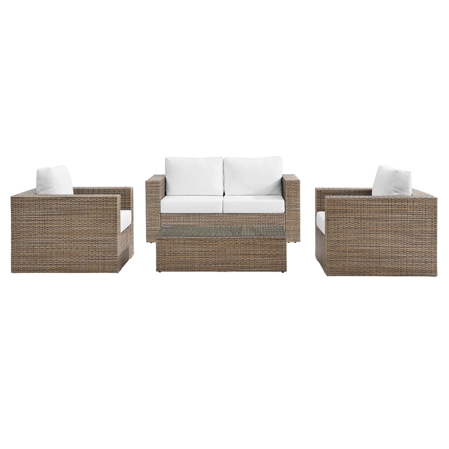 Convene 4-Piece Outdoor Patio Furniture Set by Modway EEI-6328-CAP-WHI