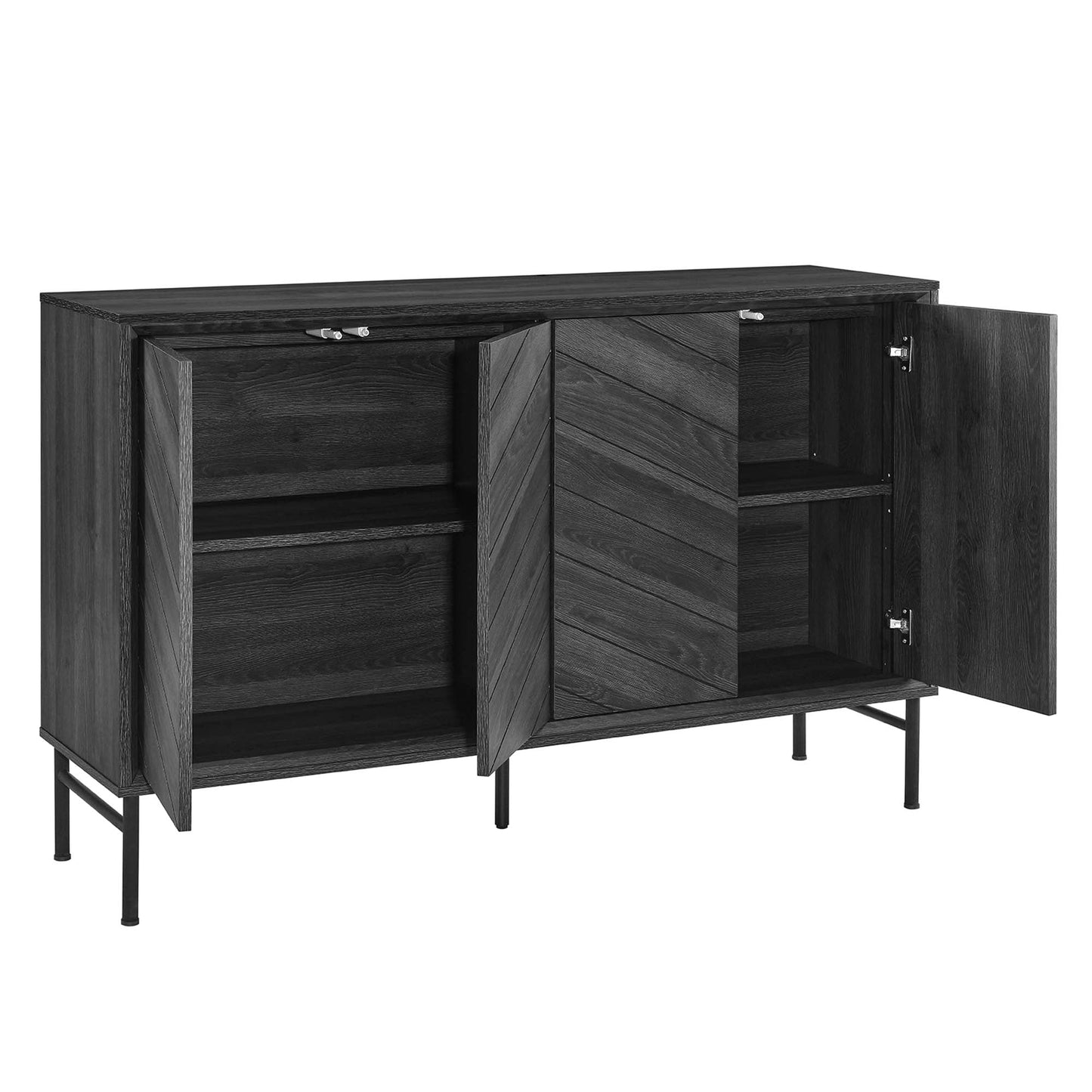 Harper Chevron Sideboard by Modway EEI-6336-BLK
