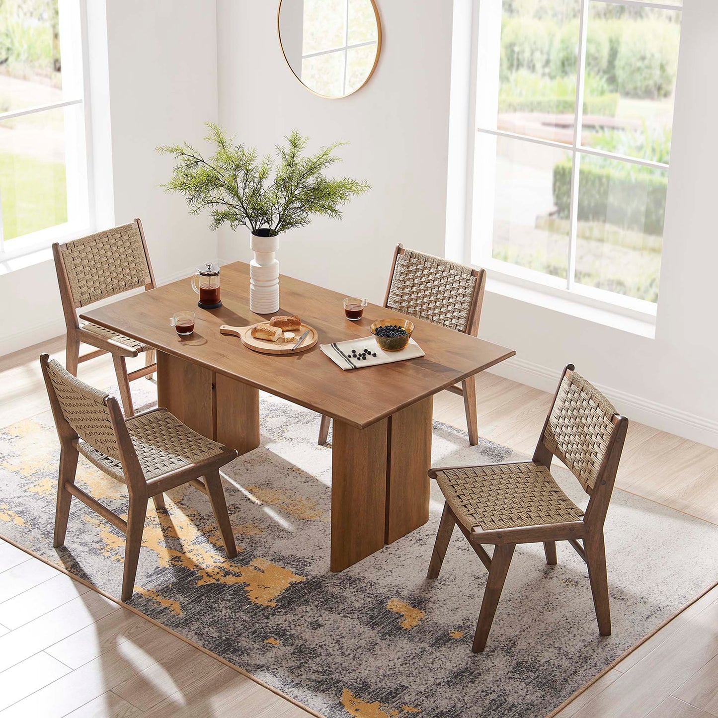 Amistad 60" Wood Dining Table by Modway EEI-6338-WAL