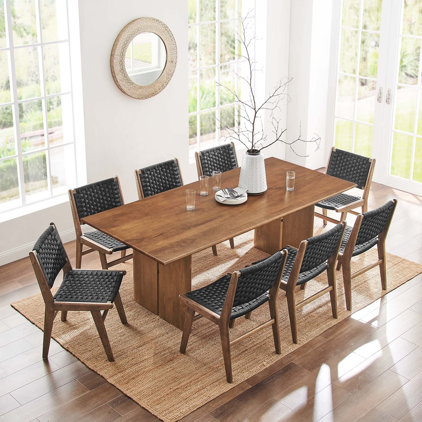 Amistad 86" Wood Dining Table by Modway EEI-6340-WAL