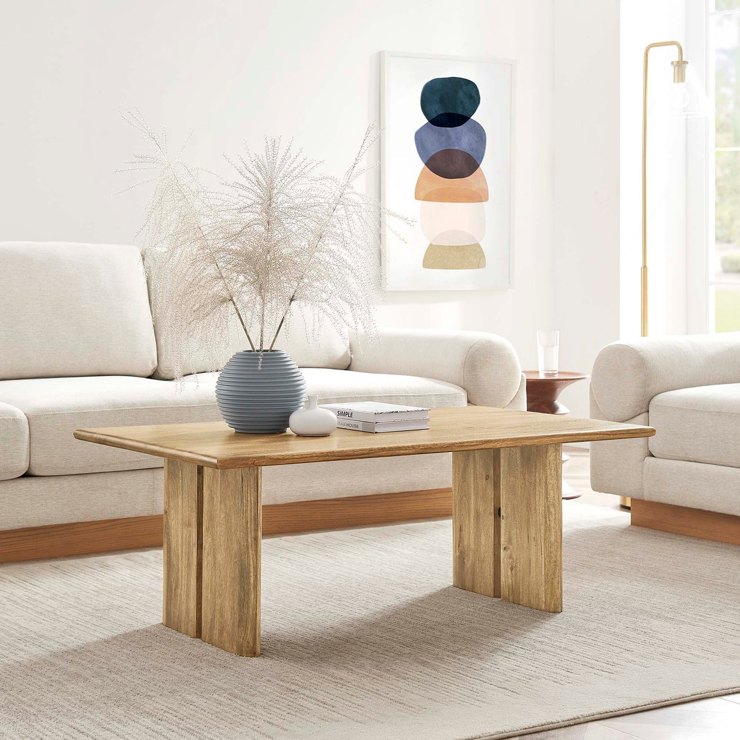 Amistad Wood Coffee Table by Modway EEI-6341-OAK