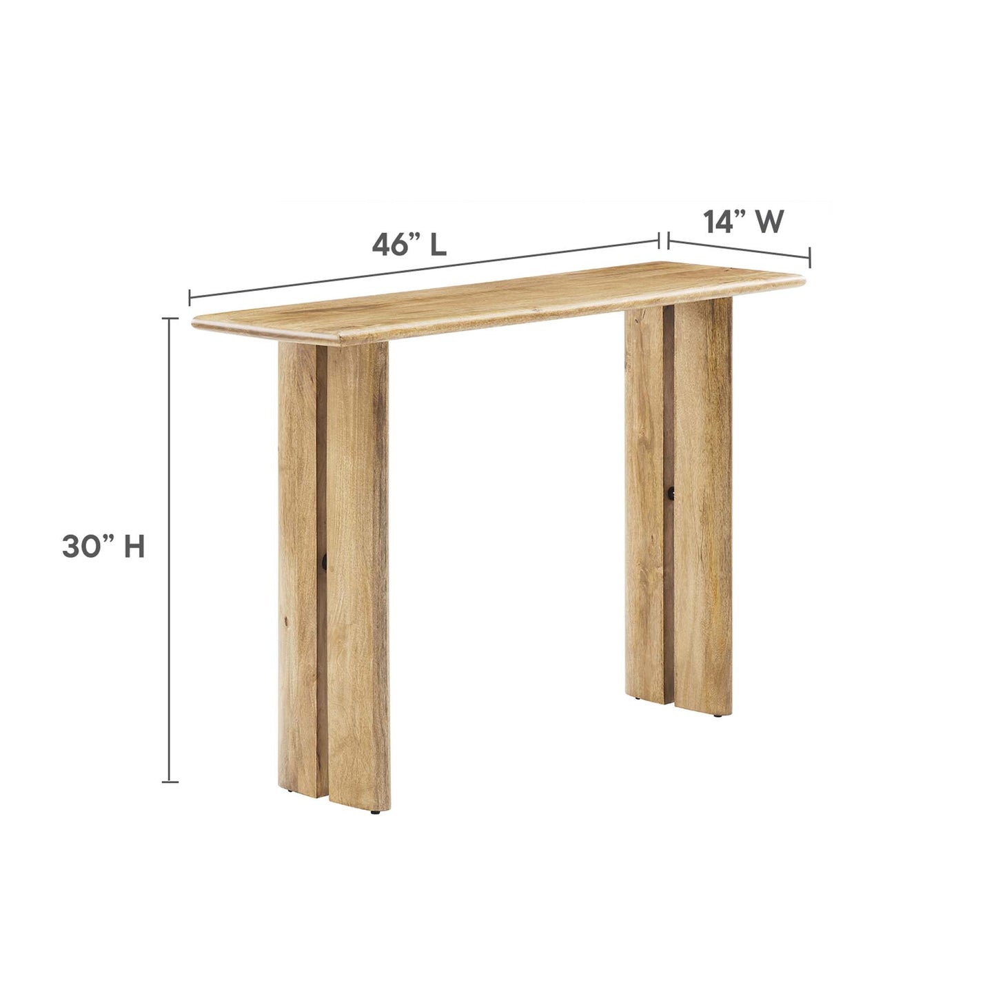 Amistad Wood Console Table by Modway EEI-6342-OAK