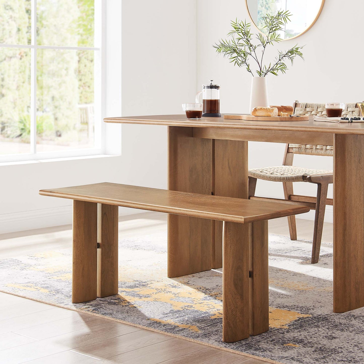 Amistad 46" Wood Bench by Modway EEI-6343-WAL