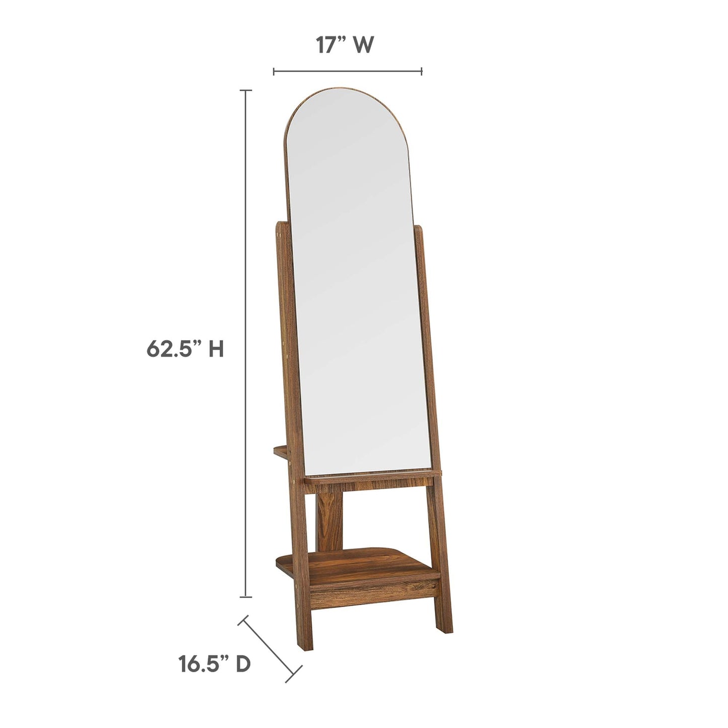 Ascend Standing Mirror by Modway EEI-6346-WAL