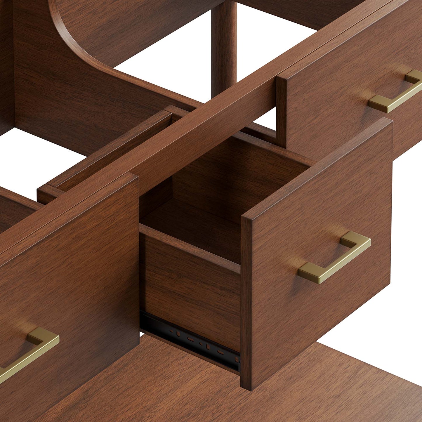 Zaire 48” Double Sink Compatible Bathroom Vanity Cabinet (Sink Basin Not Included) by Modway EEI-6356-WAL